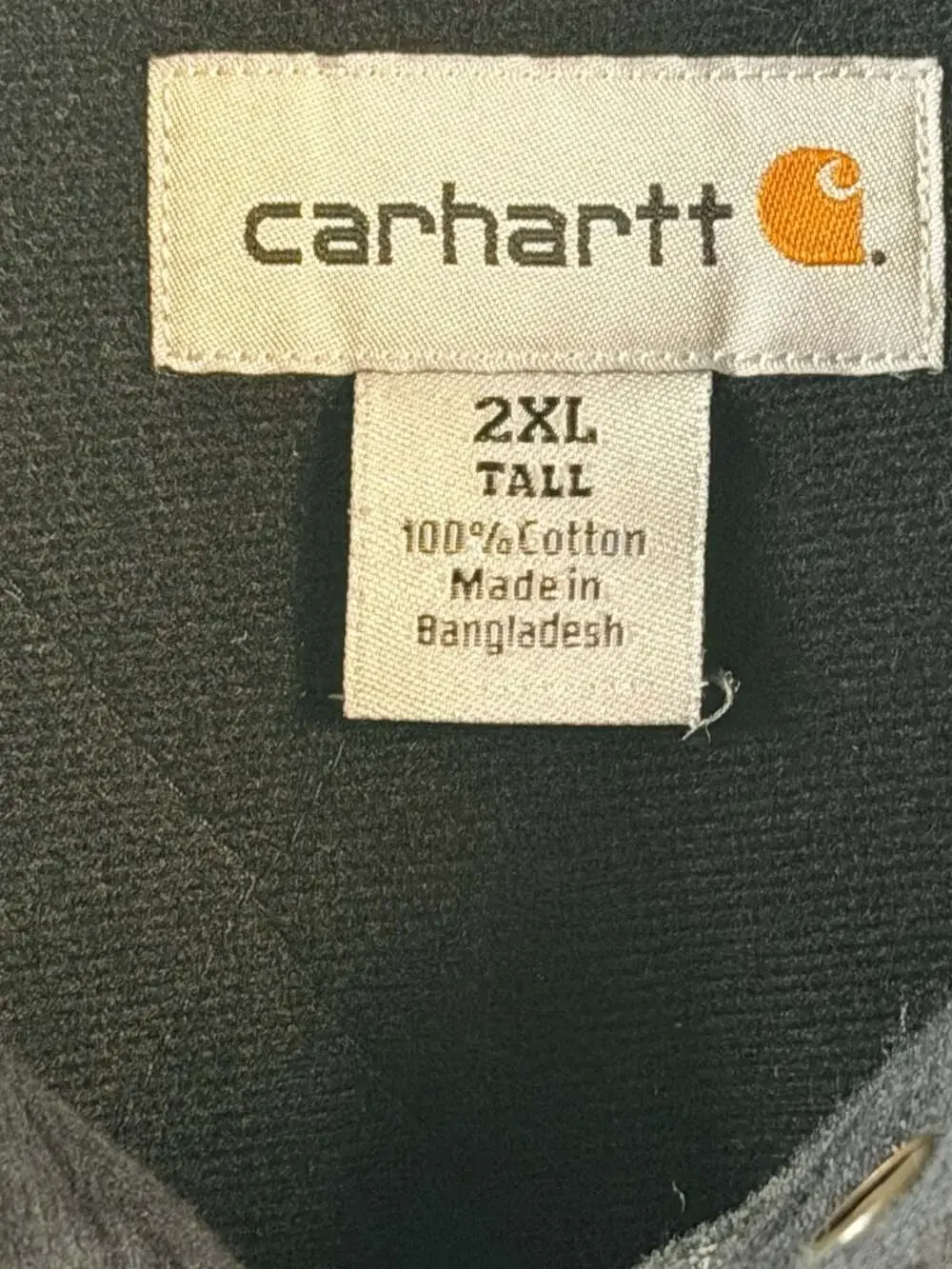 Carhartt Men's Quilted Lined Duck Canvas Shirt Jacket 2XL